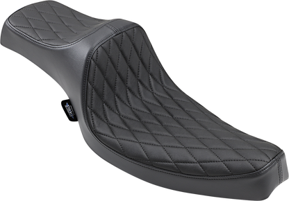 DRAG SPECIALTIES SEATS Predator III Seat - Diamond Stich w/ Black Thread - XL '57-'78 0804-0758