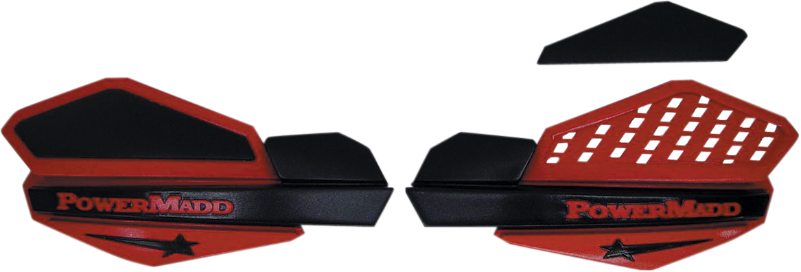 POWERMADD Star Series Handguards - Red/Black 34202