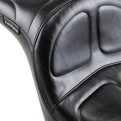 LE PERA Maverick Daddy Long Legs Seat - Black - Stitched - FL/FX '06-'17 LK-910DL