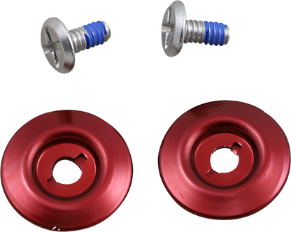 BILTWELL Gen 2 Hardware Kit - SS Screw - Red Baseplate 0034-150-70