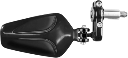 PARTS UNLIMITED Mirror - Side View/Bar End - Oval - Black 98002