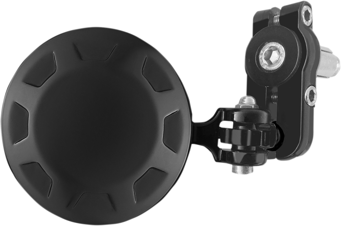 PARTS UNLIMITED Mirror - Side View/Bar End - Round - Black 98001