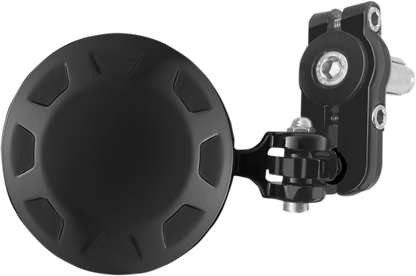 PARTS UNLIMITED Mirror - Side View/Bar End - Round - Black 98001