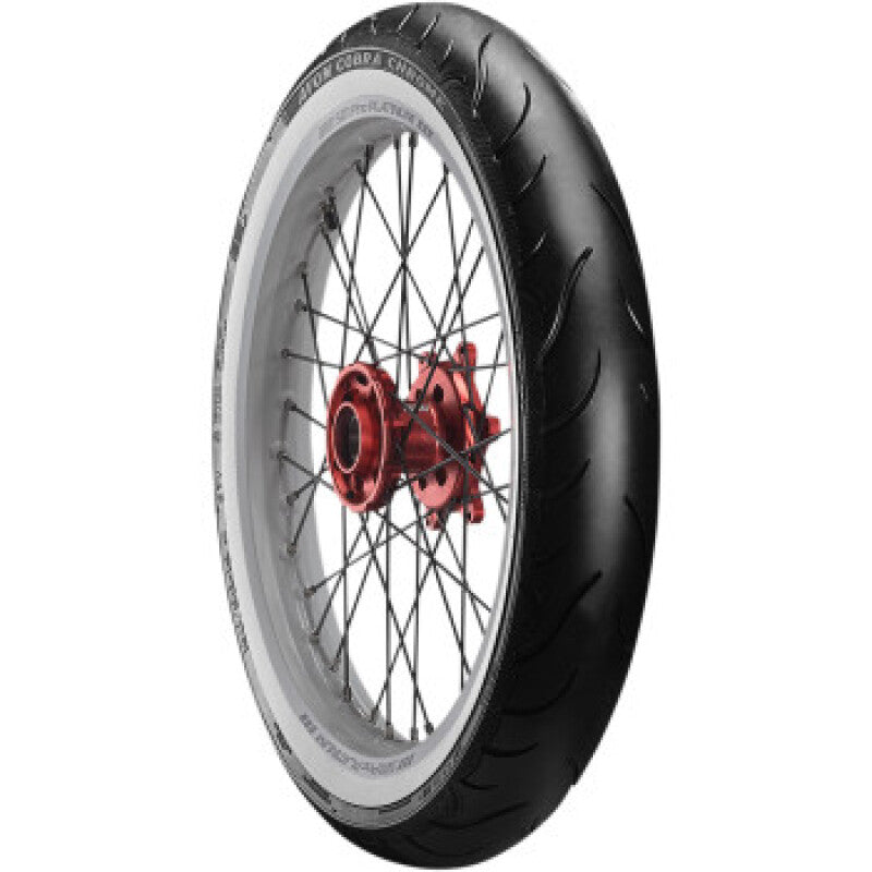 Avon Cobra Chrome AV92 White Sidewall Rear Tire - MU85B16 77H 1DK