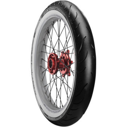 Avon Cobra Chrome AV92 White Sidewall Rear Tire - MU85B16 77H 1DK