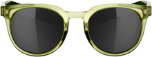 100% Campo Sunglasses - Matte Translucent Olive Slate - Black Mirror Lens 61026-296-61