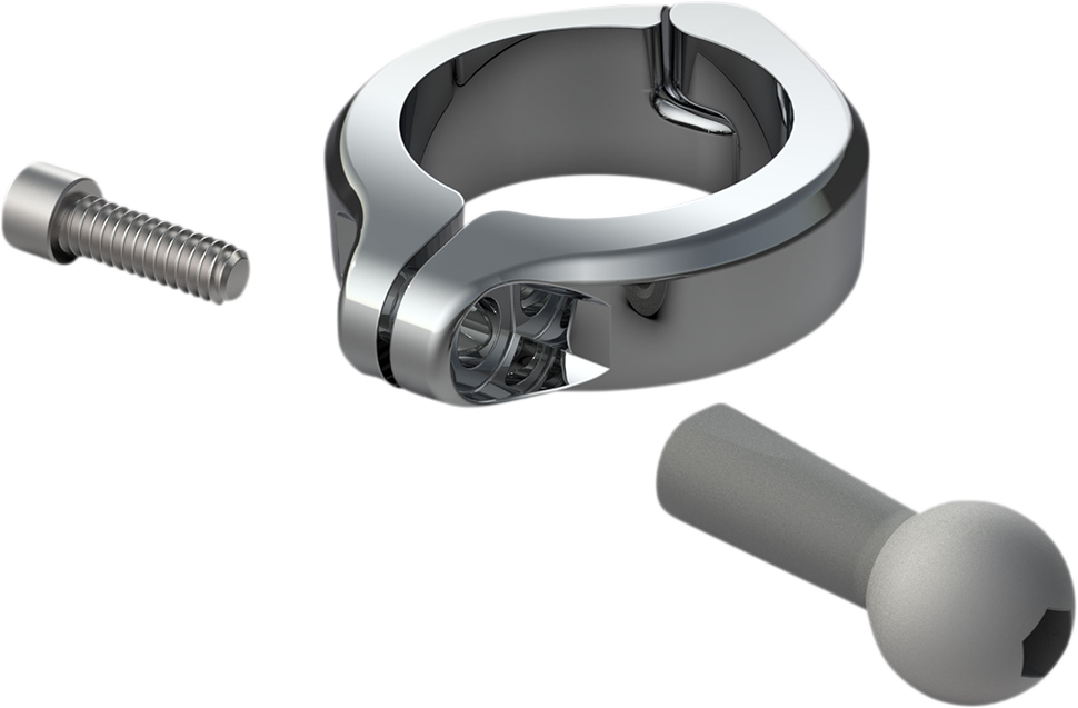 CIRO Aluminum Clamp Kit - Ball Mount - 1-1/2" Handlebars - Chrome 50134