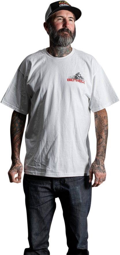 BILTWELL Spare Parts T-Shirt - White - Small 8101-054-002