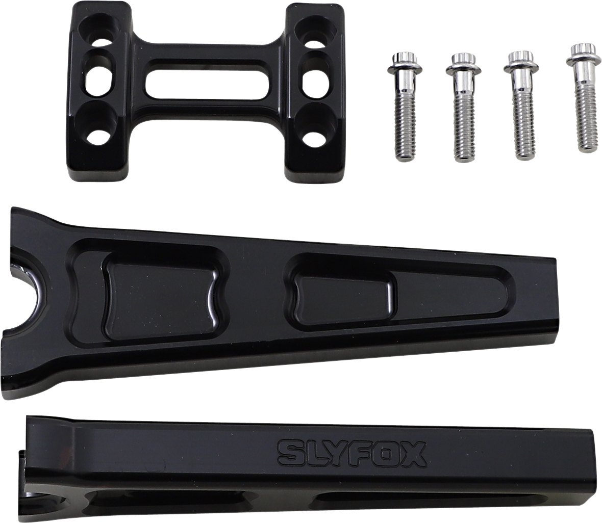 SLYFOX Handlebar Riser Kit - Straight - 1" Clamping - 8" Rise - Black TM-SLY6