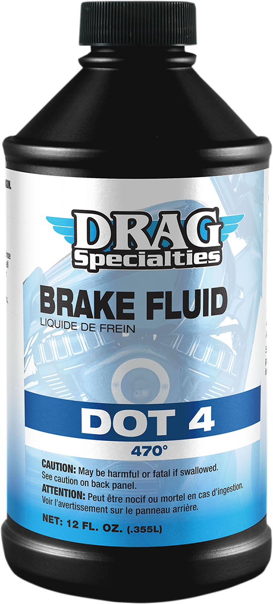 DRAG SPECIALTIES OIL DOT 4 Brake Fluid - 12 U.S. fl oz. 200184