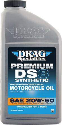 DRAG SPECIALTIES OIL DS3 Synthetic Engine Oil - 20W-50 - 1 US quart 198921