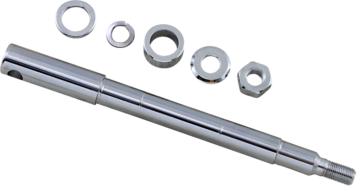 DRAG SPECIALTIES Axle Kit - Front - Chrome - '87-'99 Harley-Davidson 339185