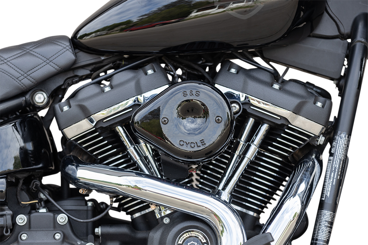 S&S CYCLE Mini Teardrop Stealth Air Cleaner Kit - Gloss Black 170-0436C