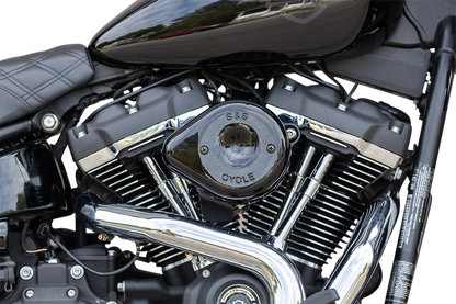 S&S CYCLE Mini Teardrop Stealth Air Cleaner Kit - Gloss Black 170-0436C