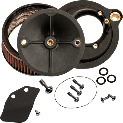 S&S CYCLE Super Stock™ Stealth Air Cleaner Kit - Black 170-0354C