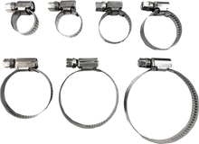 PARTS UNLIMITED Hose Clamps - Embossed - 8-12 mm - 10 Pack T03-6251-10