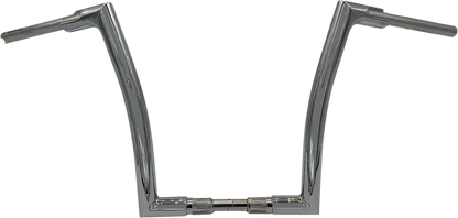 FAT BAGGERS INC. 1-1/2" EZ Install Flat Top Handlebar - 14" - Chrome 608014