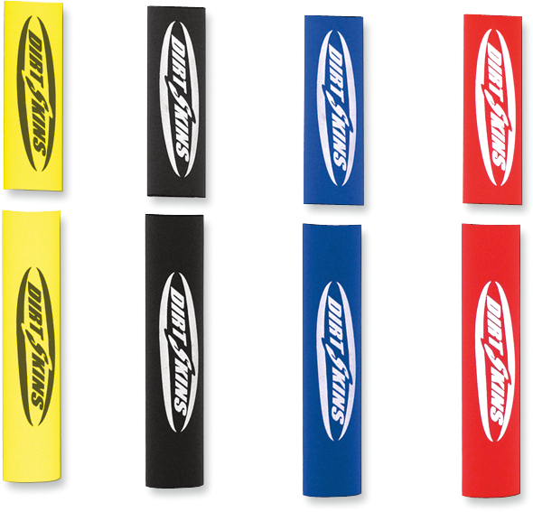 SCHAMPA & DIRT SKINS Fork Covers - 2 mm Neoprene - Blue/White - Standard DSFRKSKN01-2