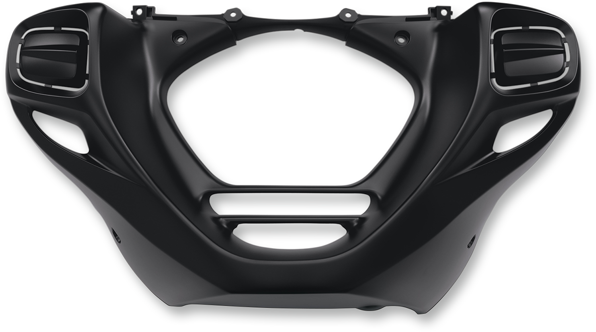 SHOW CHROME Lower Cowls - Black - Rectangular 52-908BK