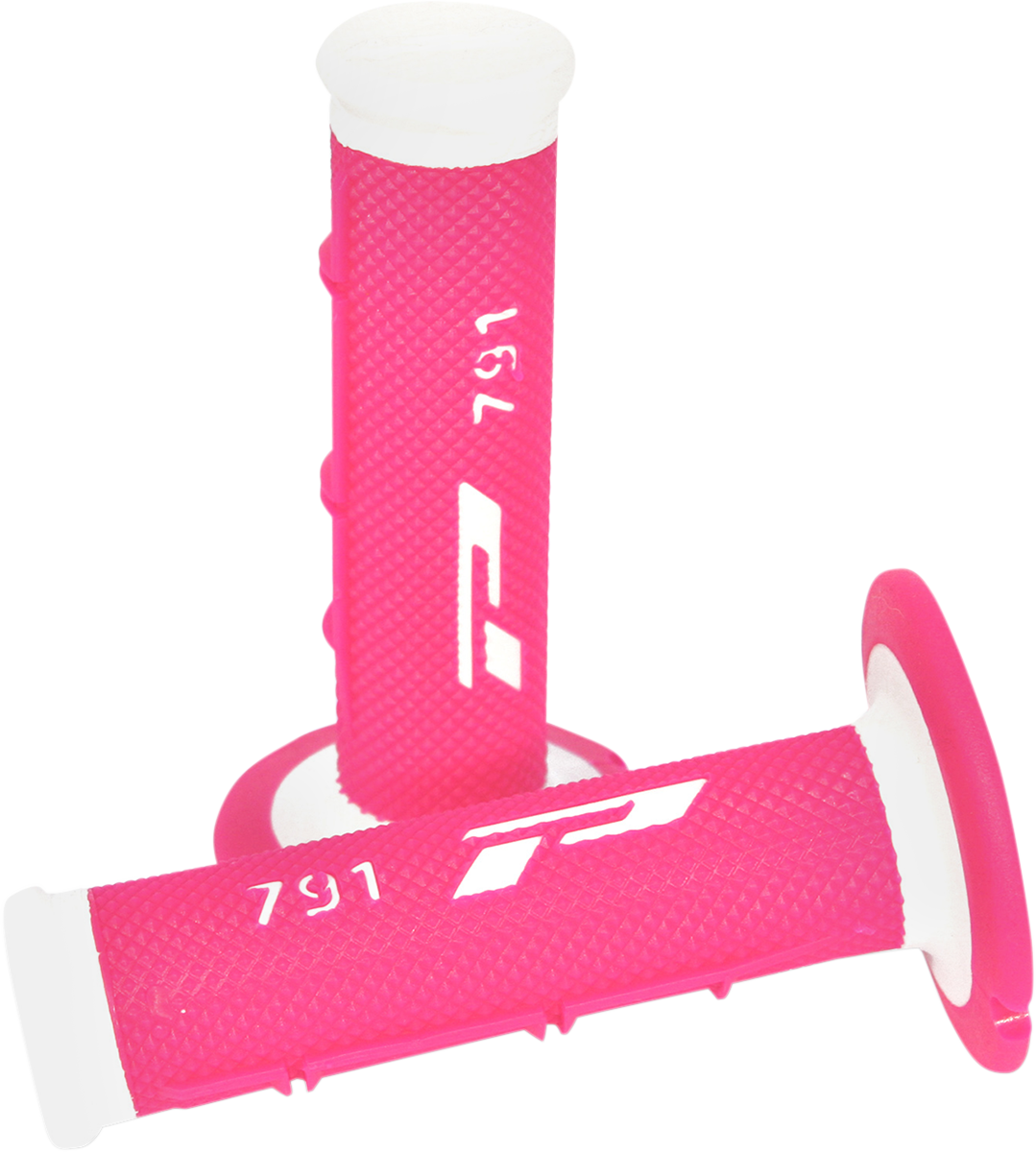 PRO GRIP Triple Density 791 Grips - White/Fluorescent Pink PA079100BIFX