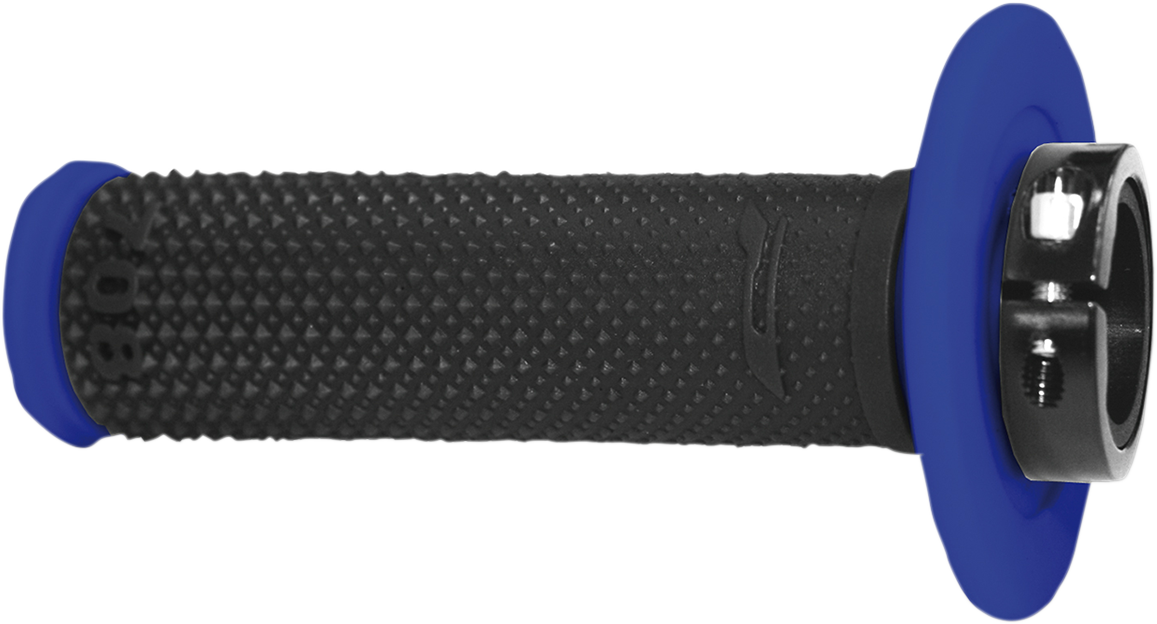 PRO GRIP 708 Lock-On Grips - Blue/Black PA070800BL02