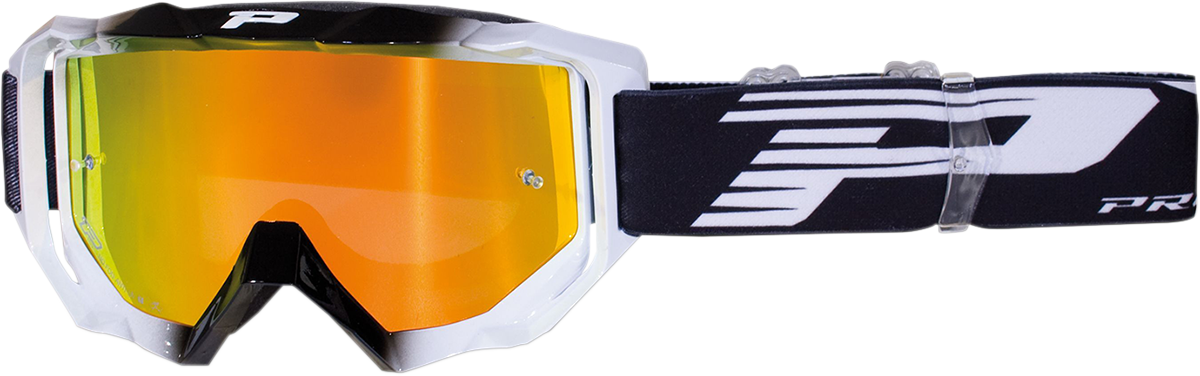 PRO GRIP 3200 FL Goggle - Venom - Black/White - Orange Mirror Lens PZ3200NEBIFL
