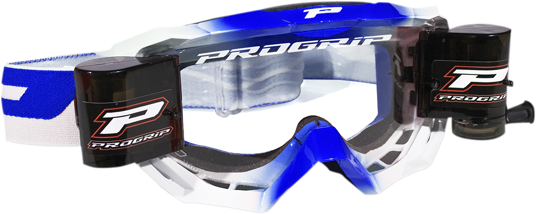 PRO GRIP 3200 Roll-Off Goggle - Venom - Blue - Clear Lens PZ3200ROBLU