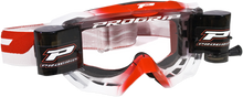 PRO GRIP 3200 Roll-Off Goggle - Venom - Red - Clear Lens PZ3200ROROS