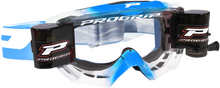 PRO GRIP 3200 Roll-Off Goggle - Venom - Light Blue/White - Clear Lens PZ3200ROAZBI