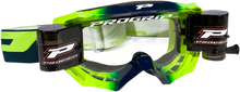 PRO GRIP 3200 Roll-Off Goggle - Venom - Blue/Fluorescent Yellow - Clear Lens PZ3200ROBLGF