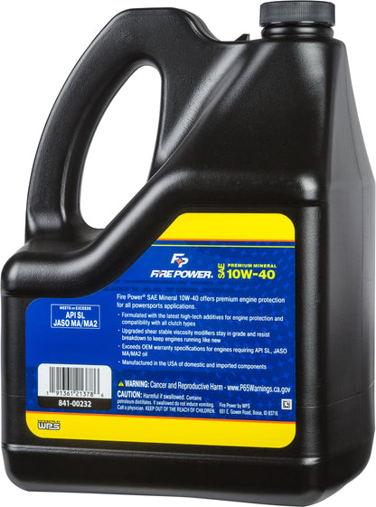 Mineral Oil 10w40 4t 1 Gal (4/Case  Sold Ea)