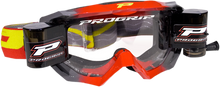 PRO GRIP 3200 Roll-Off Goggle - Venom - Red/Gray - Clear Lens PZ3200ROROGR