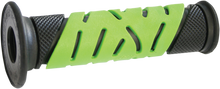 PRO GRIP 719 Dual Density Sportbike Grips - Open Ends - Black/Green 719BKGNOE