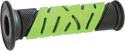 PRO GRIP 719 Dual Density Sportbike Grips - Open Ends - Black/Green 719BKGNOE