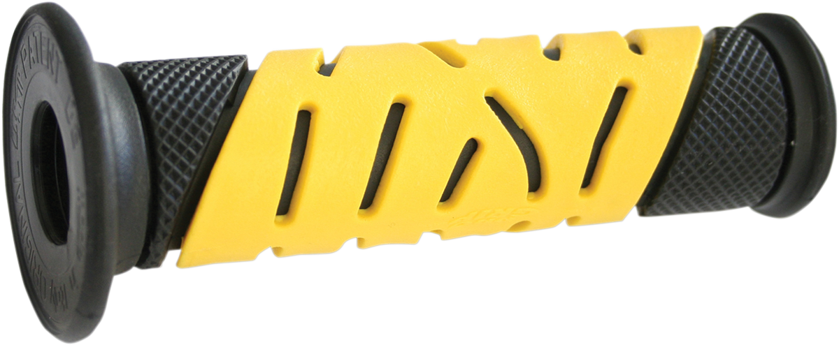 PRO GRIP 719 Dual Density Sportbike Grips - Open Ends - Black/Yellow PA0719OENEGI
