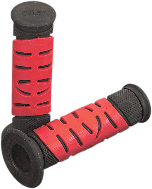 PRO GRIP 719 Dual Density Sportbike Grips - Open Ends - Black/Red PA0719OENERO