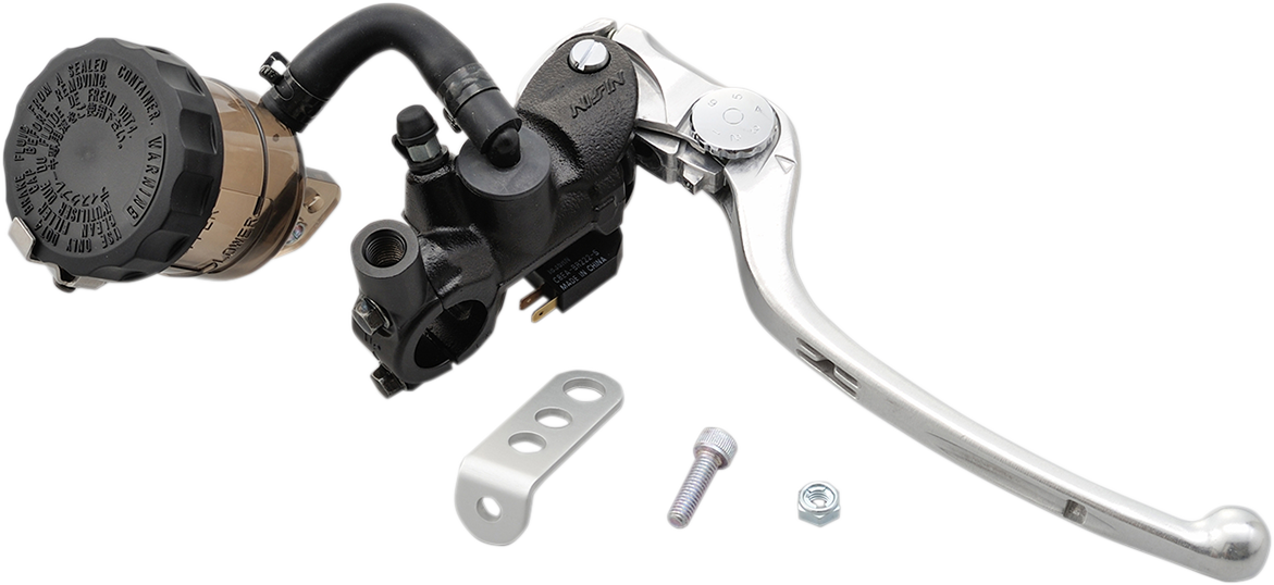 SHINDY Radial Master Brake Kit - 19 mm - Black/Silver - Smoke Reservoir 17-658S