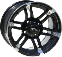 AMS Wheel - Roll'n 104 - Rear - Machined Black - 14x7 - 4/4 - 3+4 0230-0760