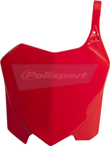 Front Number Plate Red