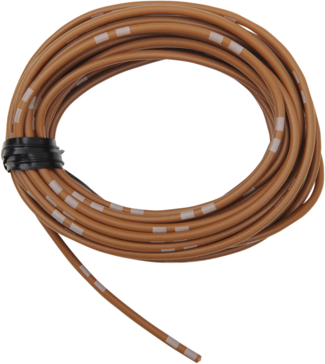 SHINDY 13' Wire Spool - 14 A/12 V - Brown 16-680