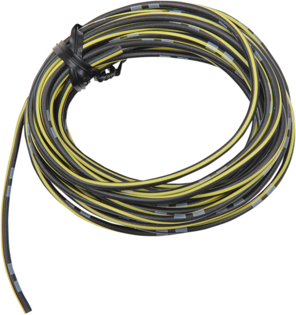 SHINDY 13' Wire Spool - 14 A/12 V - Black/Yellow 16-685