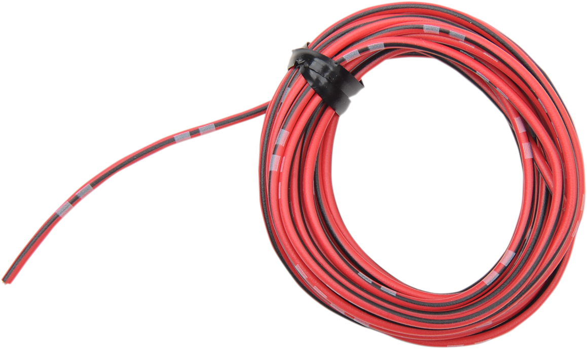 SHINDY 13' Wire Spool - 14 A/12 V - Red/Black 16-686