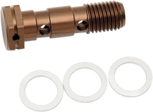 SHINDY Aluminum Banjo Bolt - Double - Honda/Kawasaki/Suzuki/Yamaha 17-623