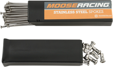 MOOSE OFFROAD Spoke Set with Nipples - Stainless Steel - Rear - 19" - Honda CR/CRF 1-22-109-S