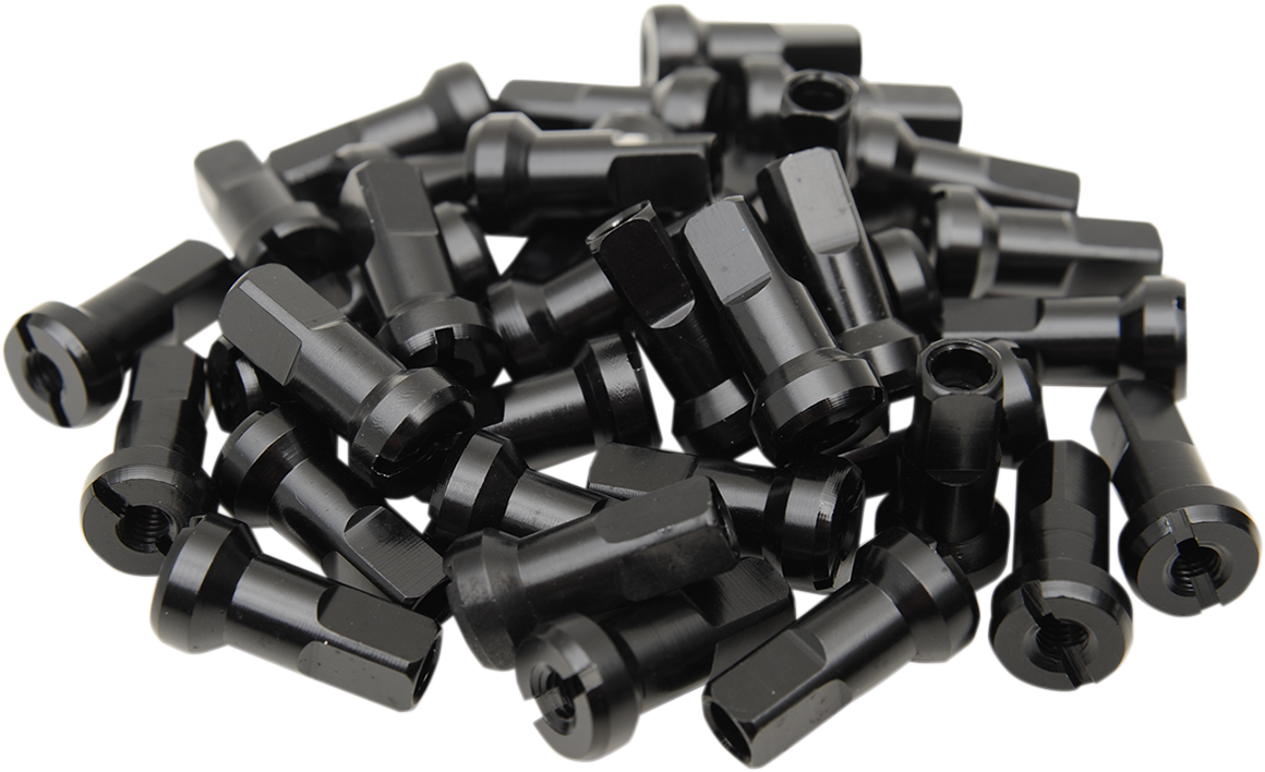 MOOSE OFFROAD Spoke Nipples - MX1 - Black - 8 Gauge - Set 24-810