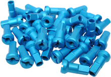 MOOSE OFFROAD Spoke Nipples - MX1 - Lake Blue - 8 Gauge - Set 24-880