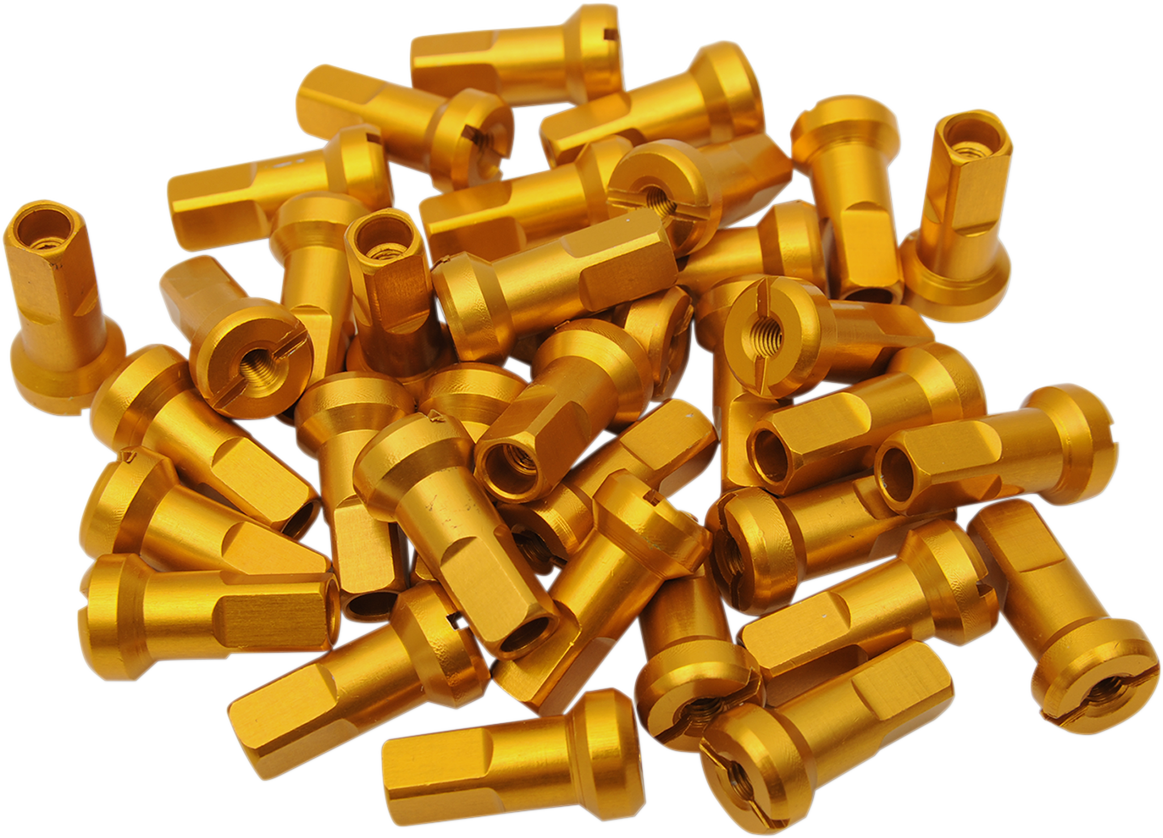MOOSE OFFROAD Spoke Nipples - MX1 - Gold - 9 Gauge - Set 24-990