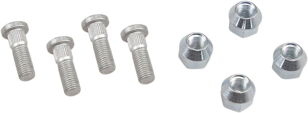 MOOSE OFFROAD Wheel Stud/Nut Kit - Front/Rear - Arctic Cat/Kawaski/Suzuki 85-1040