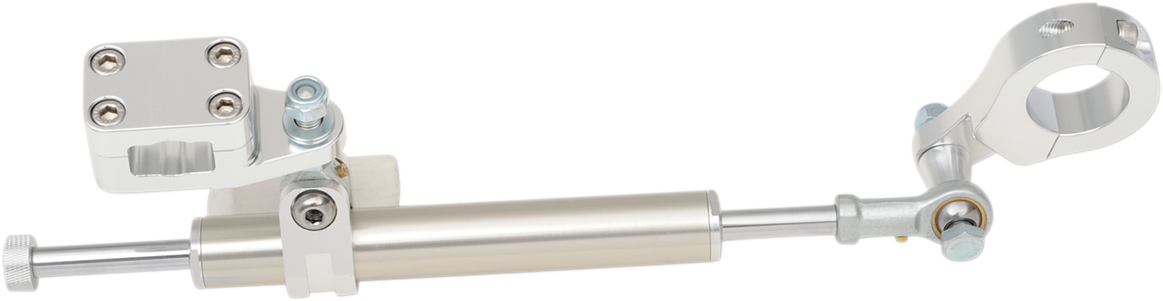 MOOSE OFFROAD Steering Stabilizer - Silver - 11-Way - Rebuildable BTS-ERB54-S