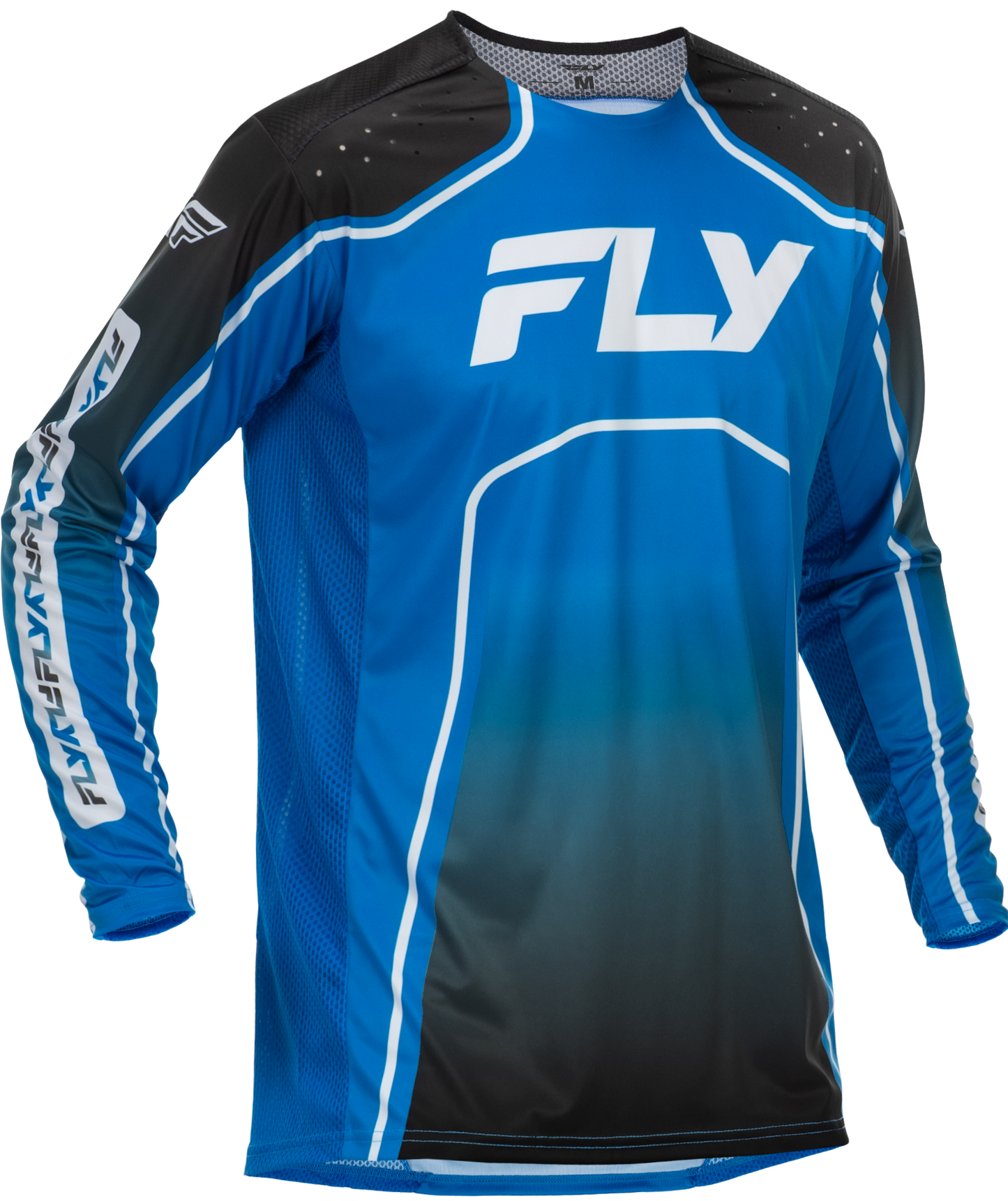 Youth Rayce Bicycle Jersey Blue/Black/White Ym
